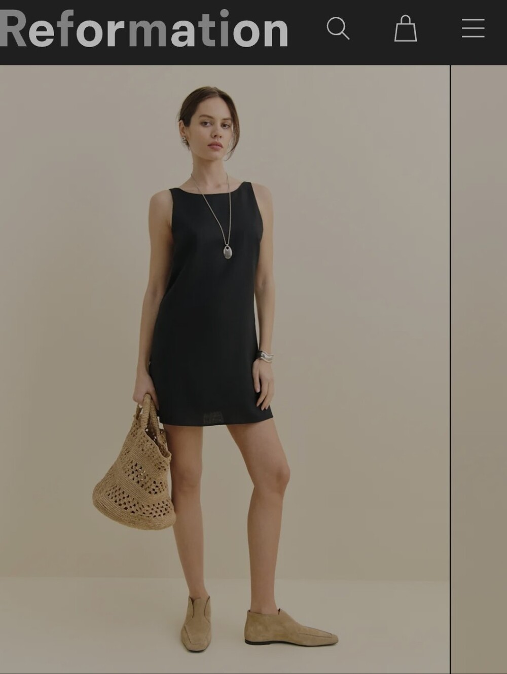 Reformation Rosemond Linen Dress